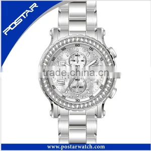 Vogue Waterproof Watch Fashion Men Leather Hot Selling Watch thumbnail-1