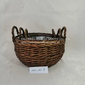 Customized Size Natural Willow Basket With Clear Foil Inside thumbnail-2