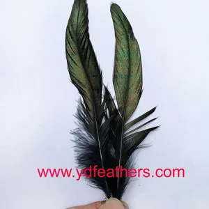 Black Rooster/Cock/Coque Schlappens Feather for Wholesale From China thumbnail-1