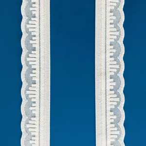 New Product Lace Trim Flower Elastic Lace Ribbons for Craft Gift Package Decoration Wedding Headbands thumbnail-3