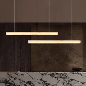 Luxury Alabaster Chandelier​ Artdecolite Natural Stone Pendant Ceiling Lighting​ thumbnail-5