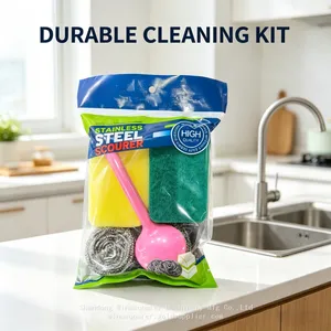 Stainless Steel Scrubber Balls Metal Cleaning Balls Heavy Duty Rust Proof Kitchen Pot Dish Washing Steel Wool Scrubbers thumbnail-5