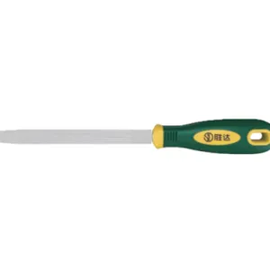 Flat File With Dual‑Color Plastic Handle, Medium‑Tooth High‑Carbon Bearing Steel Flat‑Plane Polishing Tool in 6/8/10/12 Inch thumbnail-1