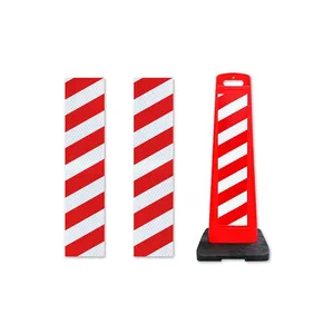 Traffic Delineator Chevron Reflective Tape | High Visibility Road Safety Reflective Film Sticker thumbnail-4