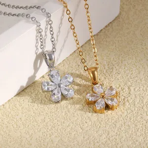 Polished Stainless Steel Necklace With Lobster Clasp 20 Inch Lead-Free Jewelry Wholesale thumbnail-4
