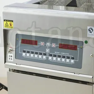 Single-cylinder Vertical Electric Frying Oven With Oil Filtering Cart thumbnail-3