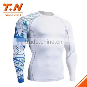 Custom Sublimation Printed Long Sleeve Compression Tights thumbnail-1