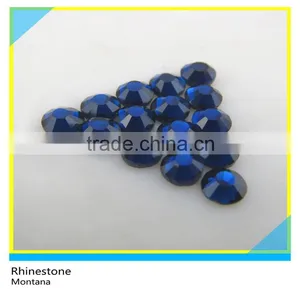 New Design Hot Fix Jet Black Glass Stone Flatback Round 8mm Loose Rhinestone thumbnail-3