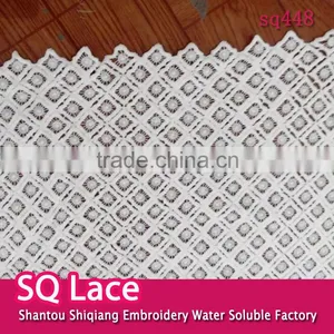 Embroidery Milk Silk Fabric Full Lace Water Soluble Lace for Ladies Garment Accessory thumbnail-1