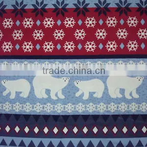 Animal Print Fleece Blanket With Bear thumbnail-1