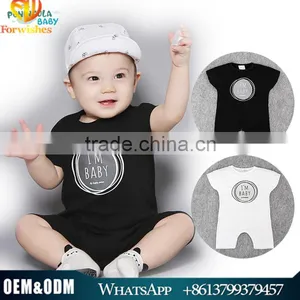 New Arrival Cheap Baby Bodysuit One Pieces Boys Romper 100 %cotton Newborn Baby Romper thumbnail-1