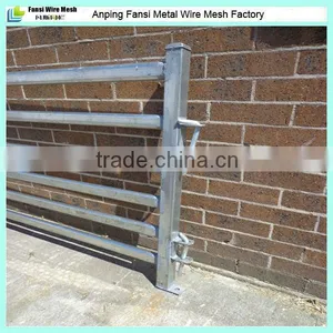 6 Rail 40mm*40mm 2.1m*1.8m 6 Bar Panel Portable Cattle Yards thumbnail-1