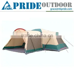 3 Room Luxury Cheap Folding Survival Sleeping Modern Cheap Family Polygon 10 Person Big Camping Tent thumbnail-1