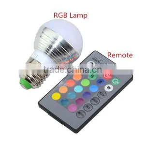 E27 RGB LED Lamp 16 Colors Changing Lampada Led Light Bulb 85-265V 110V 220V LED Spotlight Spot Light With Remote Control thumbnail-1