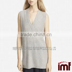 Lady Cashmere Tank Top Design For Women thumbnail-2