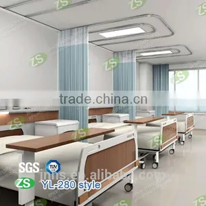 High Quality Polyester Waterproof and Flame Retardant Antibacterial Hospital Privacy Curtain thumbnail-1