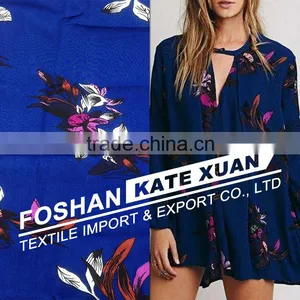 100% Printed Cotton Crepe Rayon Fabric Rayon Dress Fabric Designs Quality Choice thumbnail-3