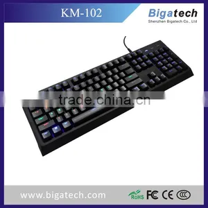 3 Color Keyboard LED Backlit Gaming Keyboard thumbnail-2