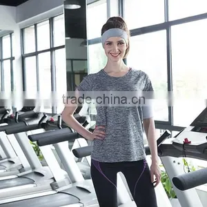 Custom Gym Yoga Shirt Women Short Sleeve T-Shirt Wholesale Yoga Wear thumbnail-3
