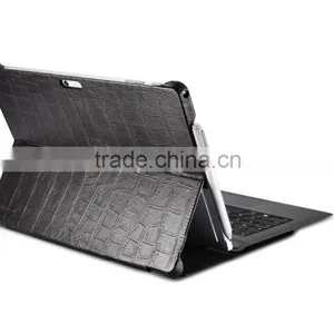 Icarer Luxury Crocodile Grain Genuine Leather Flip Case for Surface Pro 4 Ultra Thin Holder Leather Case for Surface Pro 4 thumbnail-3