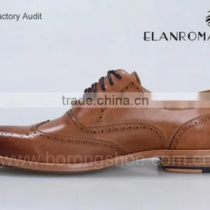 Wholesale Italian Formal Shoes Brogue Leather Shoes Men Leather Dress Shoes thumbnail-4