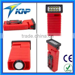 2015 Head Foldable 8 LED Small Magnetic Work Light With Clip thumbnail-1