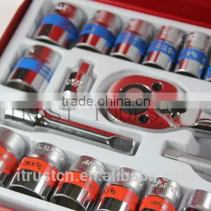 40PCS 3/8"and 1/4" Metal Box Socket Set 2340AAM GS KING TOOLS Made in China thumbnail-4