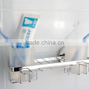 Bathroom Suction Cup Dental Station Rack thumbnail-1