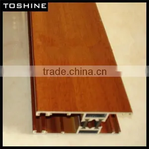 2014 Hot Sale High Quality Wood Color Closet Door Aluminum Profile thumbnail-3
