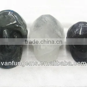 Natural Crystal Gemstone Skull thumbnail-1