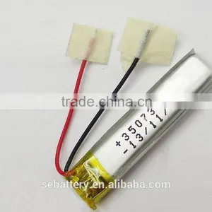 Small Rechargeable Li-polymer Battery 350735 70mAh 3.7V With Stable PCM for Wireless Bluetooth thumbnail-1