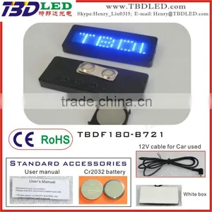 Mini Led Message Board/mini Led Name Card Screen/LED Rechargeable Display/fashion Mini Led Nameplate thumbnail-1