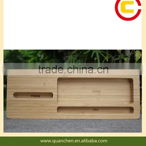 Multifunctional Bamboo Mobile Phone Holder thumbnail-1