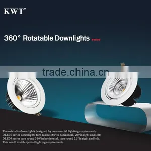 Shenzhen KWT 5 Years Warranty 100lm/w Dimmable Rotatable Citizen Cob Led Downlight 35w/40w/45w/50w/55w thumbnail-3