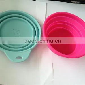 Silicone Dog Bowl, Collapsible Bowl for Camping thumbnail-1