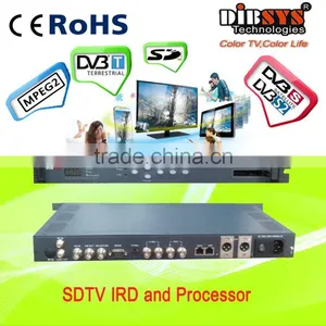 Single Satellite DVB-S/DVB-S2/DVB-C/DVB-T SDTV IRD and Processor With CI Interface thumbnail-1