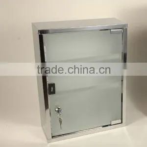 Polished 3 Shelf Metal Medicine Box Triangle Metal Medicine Chest First Aid Kit Steel Medical Box thumbnail-6