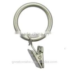 Silver Metal Curtain Rings Hooks Clips for 13mm/16mm/19mm Curtain Rod thumbnail-1