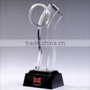 2015 Hot Sale Promotional Crystal Trophy With Artificial Style thumbnail-1