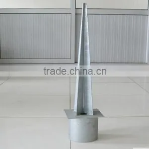 Metal Ground Spike for Round Timber Post thumbnail-1