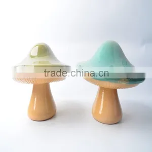 Colorful Ceramic Craft Mushroom for Garden Decoration thumbnail-6