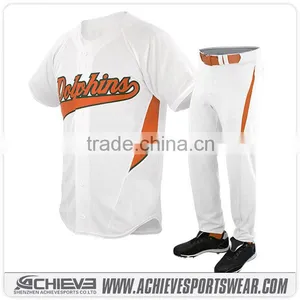 2016 Sublimated Reversible Baseball High Quality Cheap Wholesale Plain Baseball Jerseys Fashionable thumbnail-6