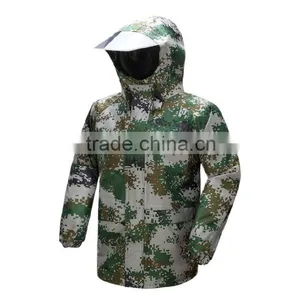 Super Waterproof Camouflage Eco-friendly Materials Military Raincoat thumbnail-1