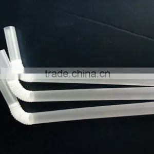12mm Plastic Transporant Flexible Straws thumbnail-1