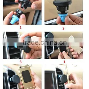 Universal Air Vent Phone Holder for Smartphone Magnetic Car Air Vent Phone Holder Portable Air Vent Smartphone Mount Holder thumbnail-2