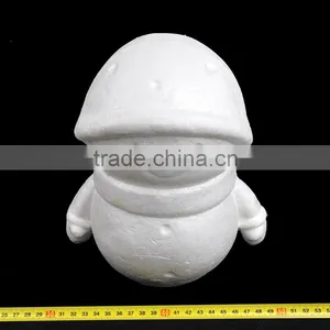 Lovely DIY and Christmas 240mm White Polystyrene Snowman thumbnail-1