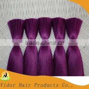 Purple Remy Human Hair Bulk thumbnail-1