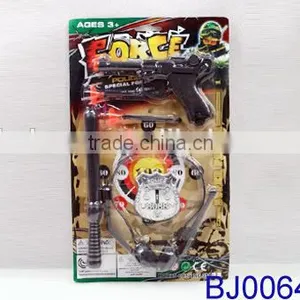 Happy Kid Toy Cool Cheap Plastic Toy Police Gun Play Set thumbnail-2
