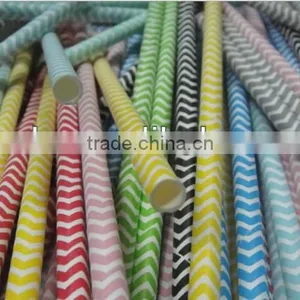 6*197mm Straight Paper Drinking Straws With Lovely Pattern thumbnail-1