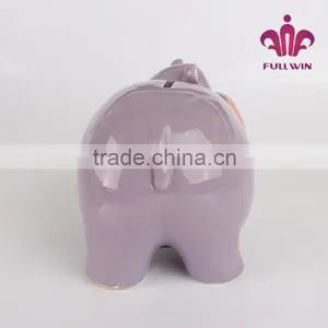 Hippo Shape Large Piggy Bank for Money the Piggy Bank thumbnail-3